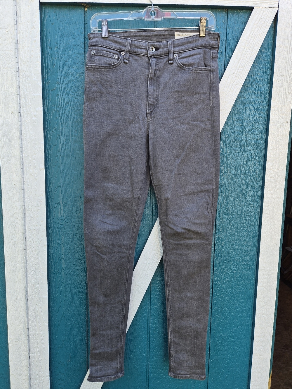 rag & bone Nina High Rise Skinny Jeans Gray Women’s Size 28 Stretch Denim